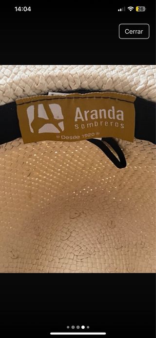 Sombrero Aranda paja premium con cinta joya verano