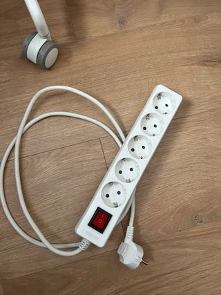 Regleta 5 enchufes con interruptor