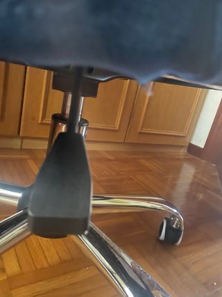 Silla giratoria terciopelo azul