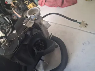 Radiador y ventilador moto de la honda ch