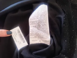 Vestido negro Zara con brillos