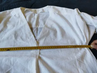 Blusa blanca mujer manga 3/4