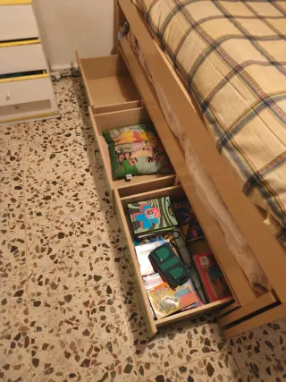 Cama nido con cajones