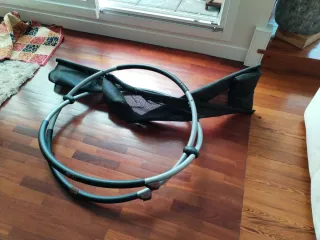 Hamaca negra y multicolor