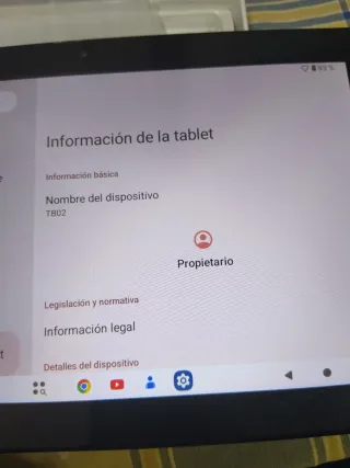 Tablet Negra y Blanca