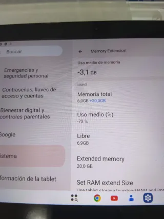 Tablet Negra y Blanca