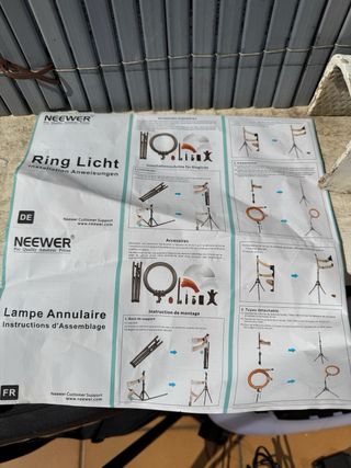 Neewer Aro de Luz LED 48cm 55W 5600K