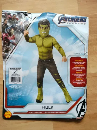 Disfraz Infantil Hulk Talla M (5 a 7 años)