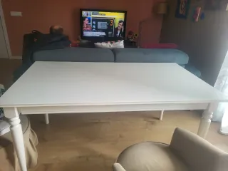 Mesa de comedor blanca madera 87x155x75