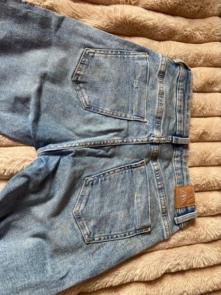 Pantalones pitillo Zara azules