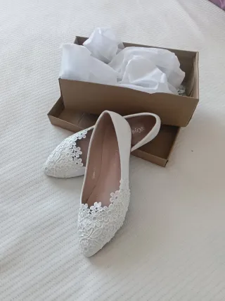 Manoletinas Crystal Queen blancas