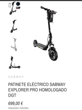 Patinete Eléctrico Sabway Explorer