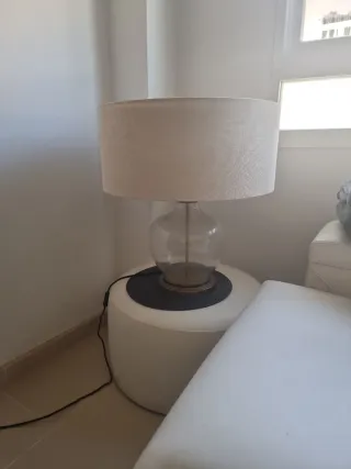 Lámpara Zara Home Beige Cristal