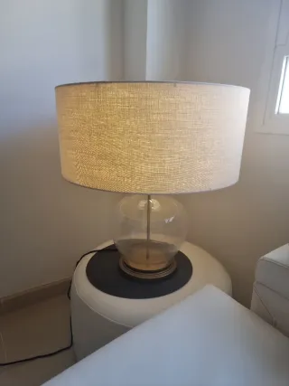 Lámpara Zara Home Beige Cristal