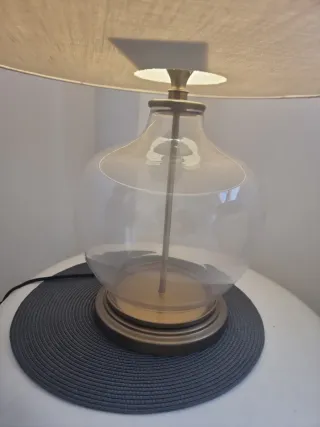 Lámpara Zara Home Beige Cristal