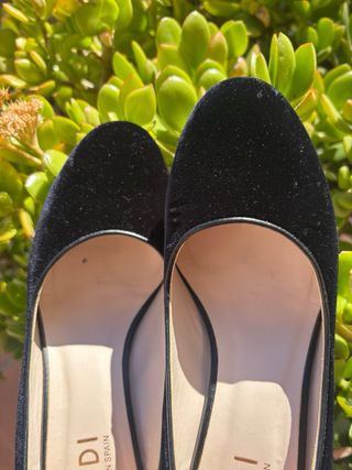 Zapatos LODI Talla 37 Terciopelo Negro