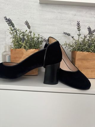 Zapatos LODI Talla 37 Terciopelo Negro