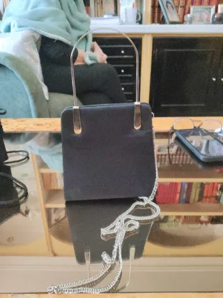 Lote de 2 bolsos de fiesta negros y plateados