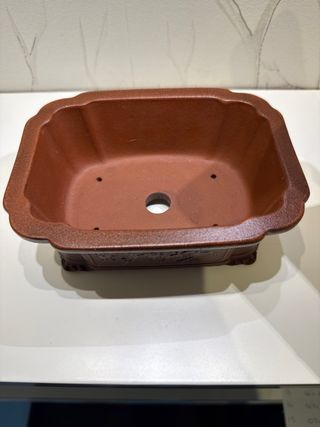 Maceta de terracota para bonsái