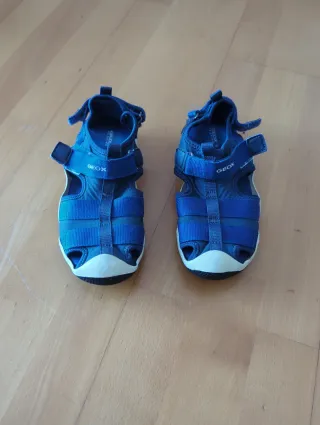 Sandalias Geox JR Wader A Azul/Blanco