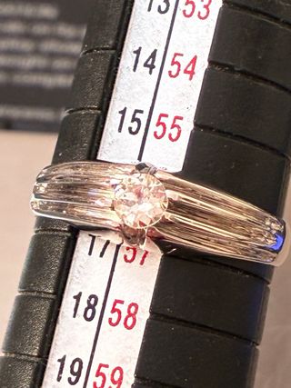 Anillo Oro 18k Diamante Natural 0.25 Ct