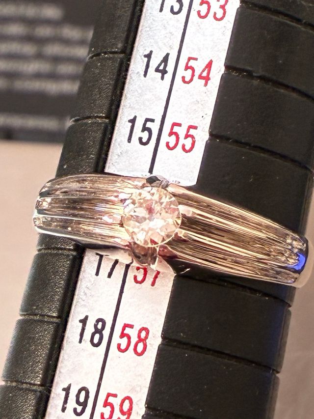 Anillo Oro 18k Diamante Natural 0.25 Ct