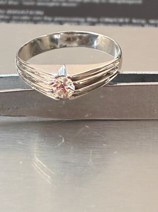 Anillo Oro 18k Diamante Natural 0.25 Ct