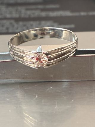 Anillo Oro 18k Diamante Natural 0.25 Ct