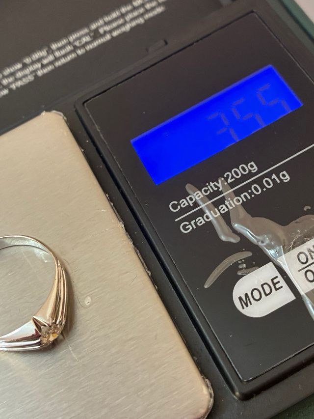 Anillo Oro 18k Diamante Natural 0.25 Ct