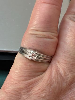 Anillo Oro 18k Diamante Natural 0.25 Ct