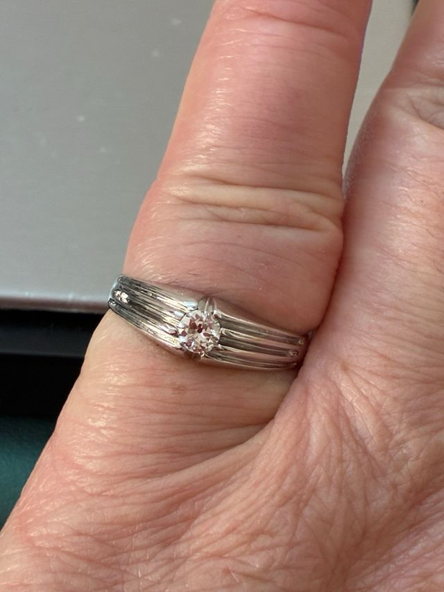 Anillo Oro 18k Diamante Natural 0.25 Ct