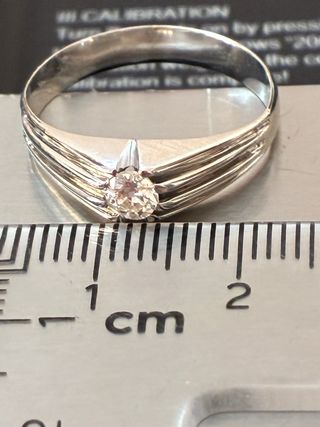 Anillo Oro 18k Diamante Natural 0.25 Ct