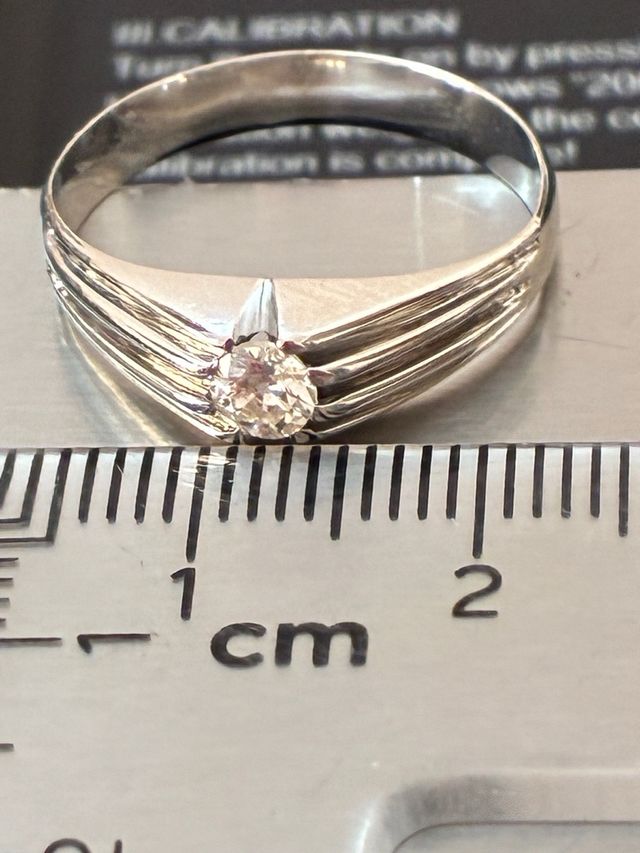 Anillo Oro 18k Diamante Natural 0.25 Ct