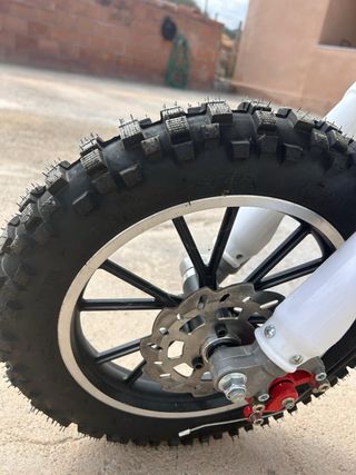 Mini Moto Enduro Infantil Verde y Blanca