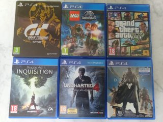 Lote 6 Juegos PS4: Gran Turismo, Destiny, Uncharte