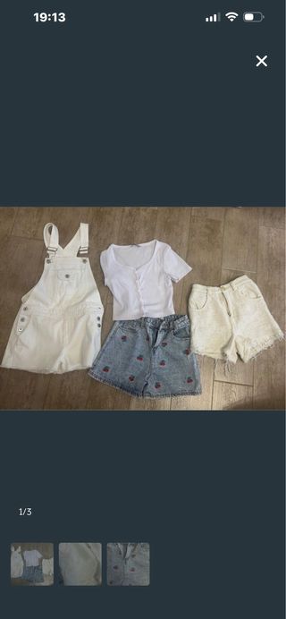 Lote Ropa Niña zara + shorts+ conjunto zara