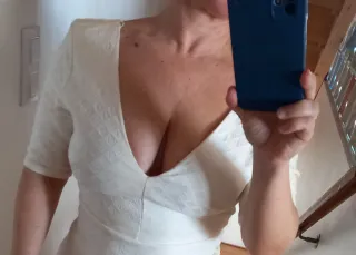 Vestido corto blanco