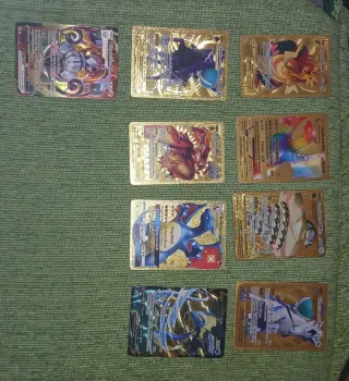 Set Cartas Pokémon Doradas