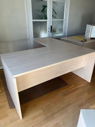 2Mesas y Cajoneras Madera Maciza de Panel y Perfil