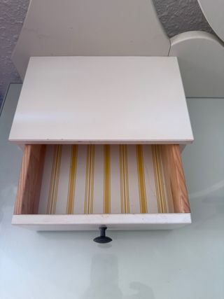 Tocador blanco con cajón