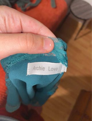 Lote 2 camisas encaje verde y blanco