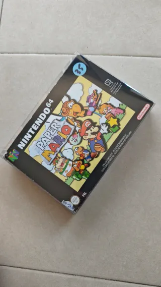 Paper Mario N64 Caja y Manual