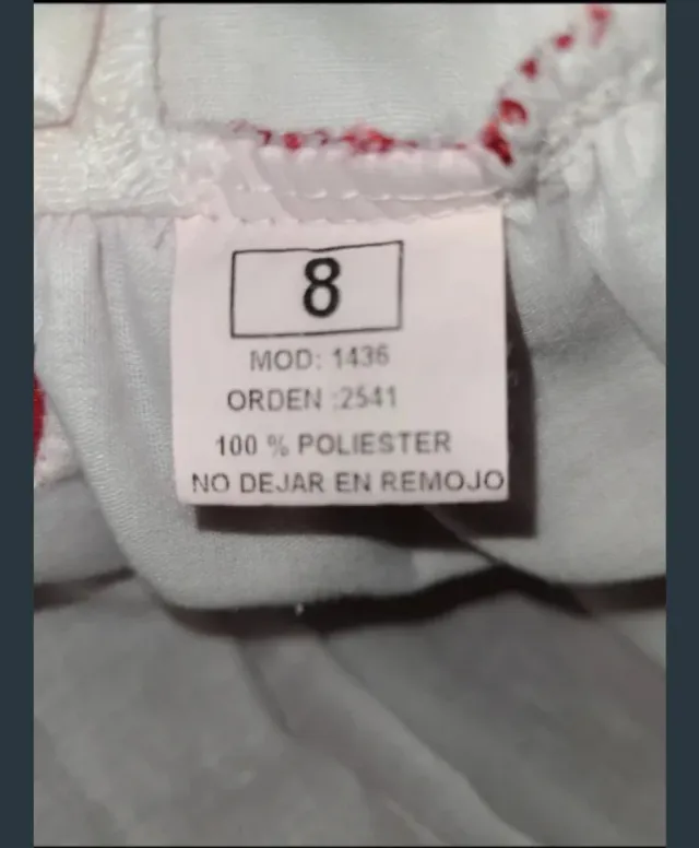 Vestido Ceremonia Niña Talla 8