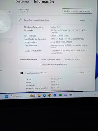 Surface Pro 7+ 256GB 8GB RAM