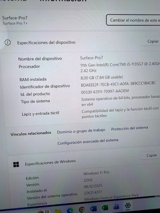Surface Pro 7+ 256GB 8GB RAM