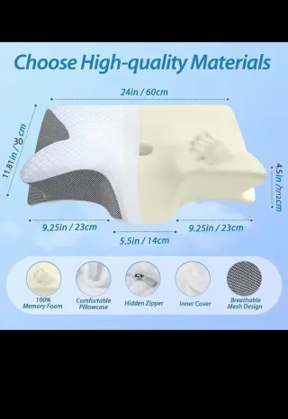 Almohada cervical ergonómica viscolastica