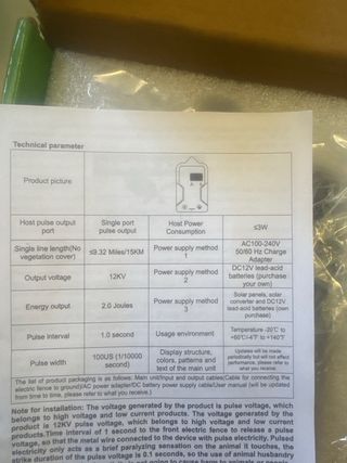 Cerca Eléctrica Pastor 15KM