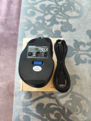 Ratón inalámbrico TECКNET rojo recargable