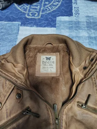 Cazadora mujer marrón