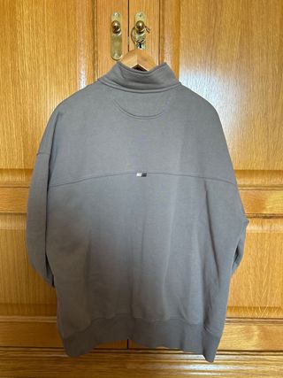 Sudadera Nude Project Beige Media Cremallera